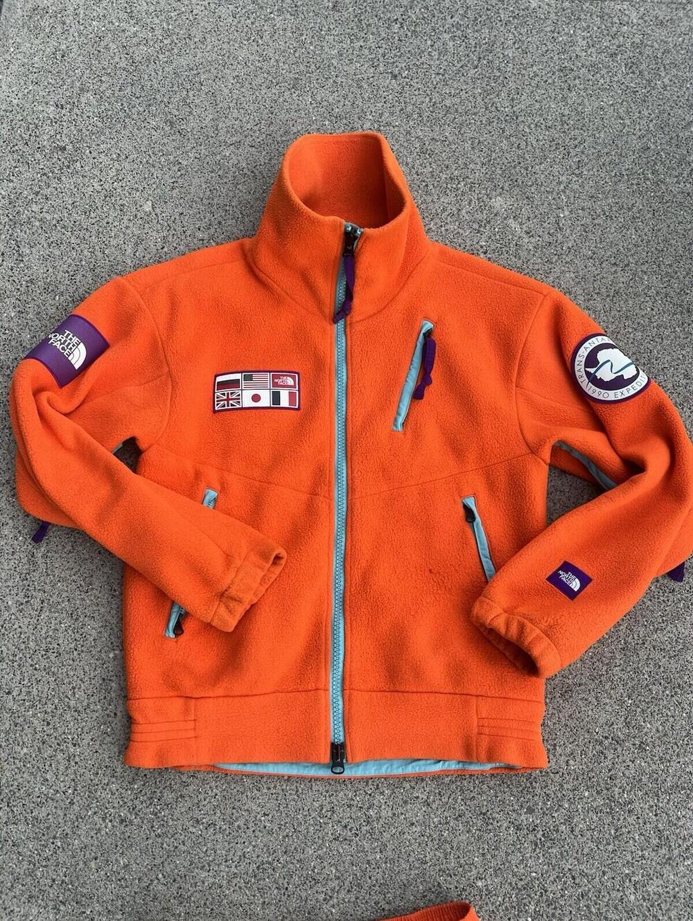 Men's Small The North Face TAE Trans-Antarctica 1990 Expedition Jacket Orange L